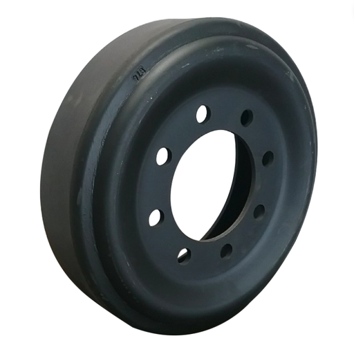 [SPDEERE10] 5.5" Wide Mid-Roller Bogie Wheel for John Deere Rowcrop Tractors Series 8RT, Stamped Steel, Bolt-On(Poly)