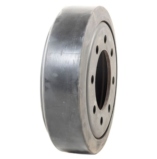 [SPDEERE18] 4" Wide Mid-Roller Bogie Wheel for John Deere Rowcrop Tractors Series 8030T, Solideal, Bolt-On(Poly)
