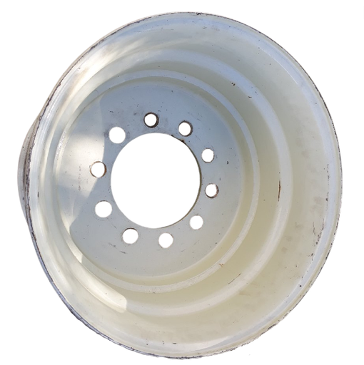 [006979-Z] 20"W x 22.5"D, Off White 10-Hole Budd Stud Pilot Wheel , 0" Offset