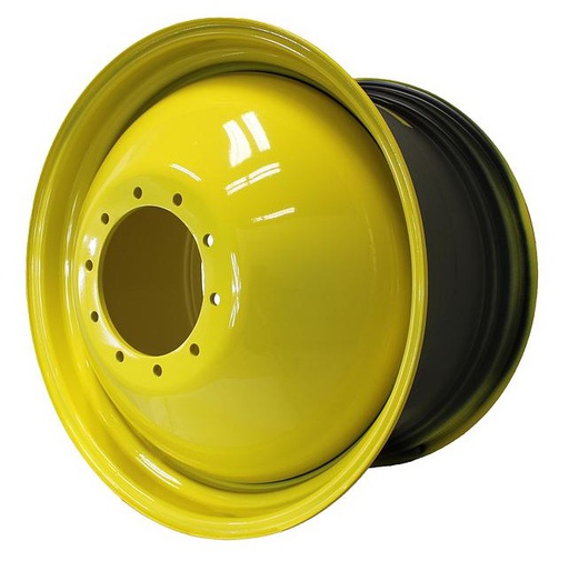 [61965] 23"W x 38"D, John Deere Yellow 10-Hole Dolly Dual-Inside , -16.25" Offset