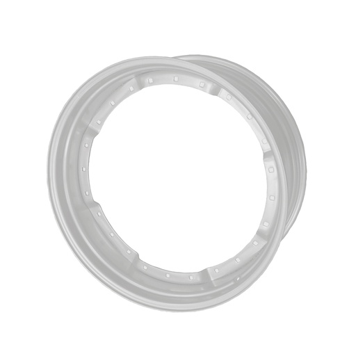 [051042600W] 15"W x 38"D, Ford / New Holland White 12-Hole Waffle Wheel (Groups of 3 bolts)
