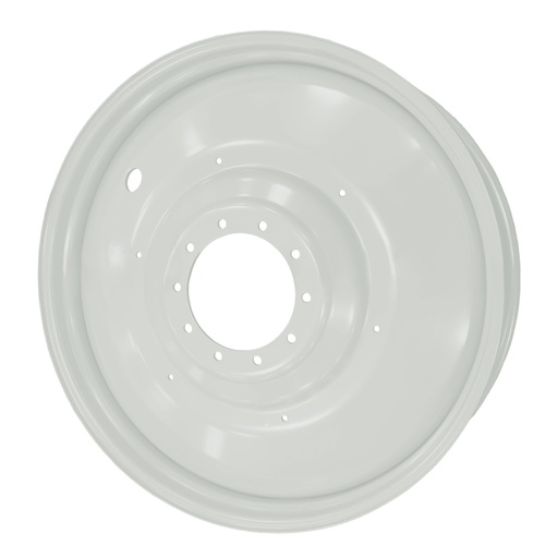 [051222000W] 13"W x 46"D, White 10-Hole Formed Plate