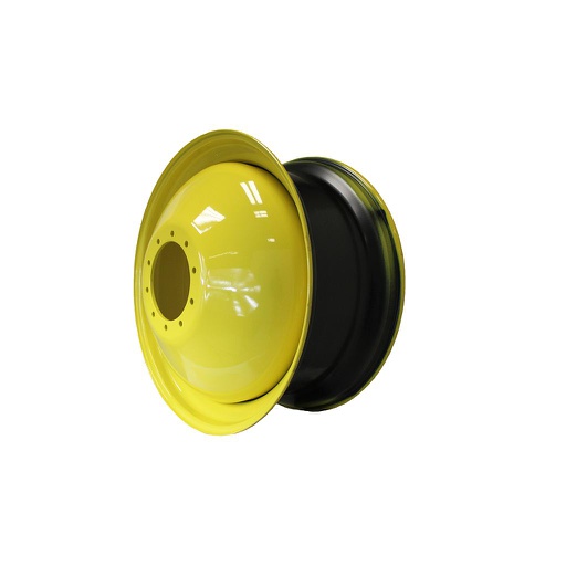 [051248300Y] 18"W x 42"D, John Deere Yellow 10-Hole Dolly Dual-Outside , -13.38" Offset