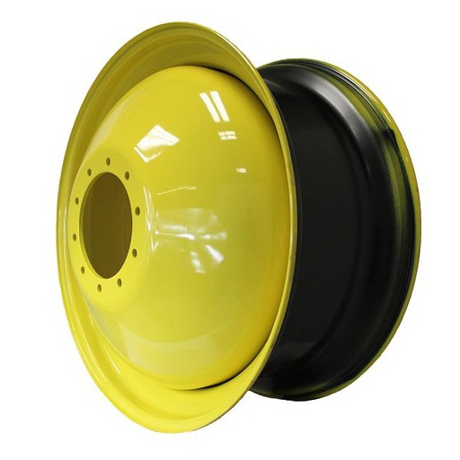 [49066] 16"W x 42"D, John Deere Yellow 10-Hole Dolly Dual-Outside , -13.25" Offset