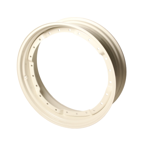[051425600W] 12"W x 28"D, Ford / New Holland White 12-Hole Waffle Wheel (Groups of 3 bolts)