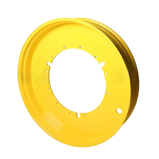 [051446200Y] 10"W x 54"D, John Deere Yellow 12-Hole Stub Disc , -2.44" Offset