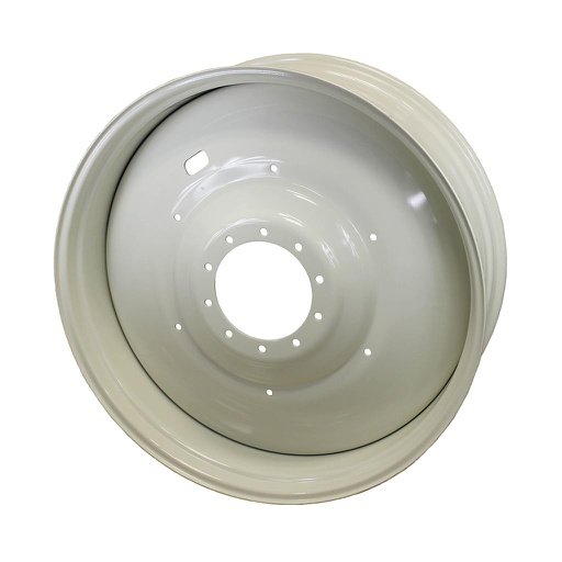[051492600W] 12"W x 50"D, Ford / New Holland White 10-Hole Formed Plate , -9" Offset