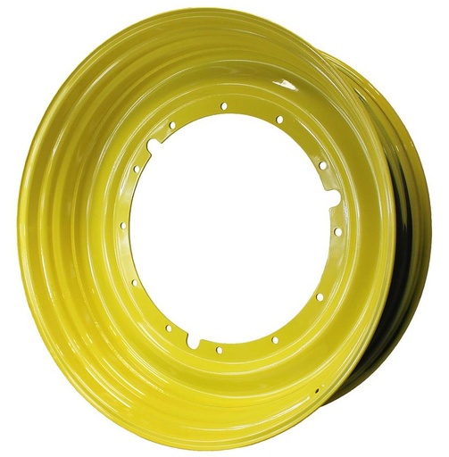 [27564] 15"W x 50"D, John Deere Yellow 12-Hole Stub Disc , -3" Offset