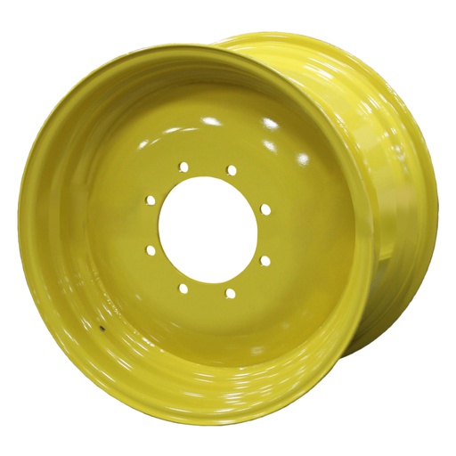 [051545200Y] 18"W x 28"D, John Deere Yellow 8-Hole Formed Plate , 5.25" Offset