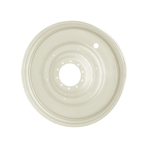 [051551500W] 15"W x 50"D, Ford / New Holland White 10-Hole Formed Plate , -9.19" Offset