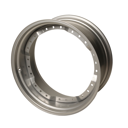 [28553SM] 15"W x 30"D, Case IH Silver Mist 12-Hole Waffle Wheel (Groups of 3 bolts)