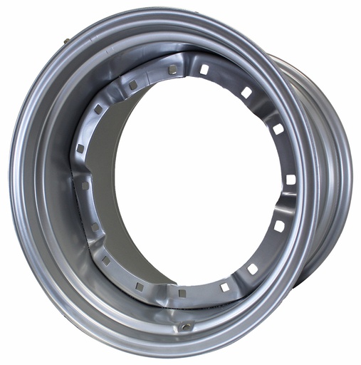 [28559] 20"W x 30"D, Case IH Silver Mist 12-Hole Waffle Wheel (Groups of 3 bolts) , -1.75" Offset