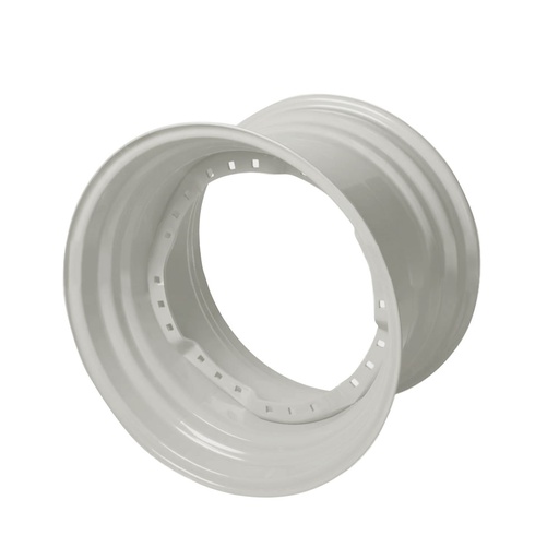 [051629800W] 20"W x 30"D, New Holland White 12-Hole Waffle Wheel (Groups of 2 Bolts) , -1.75" Offset