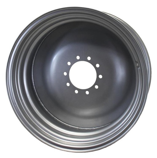 [051666500SM] 25"W x 26"D, Case IH Silver Mist 10-Hole Formed Plate , -4.88" Offset