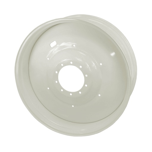 [051748500W] 16"W x 46"D, Ford / New Holland White 10-Hole Formed Plate , -6.88" Offset