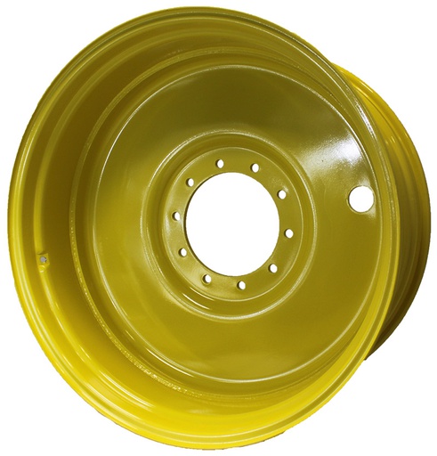 [28438] 18"W x 38"D, John Deere Yellow 10-Hole Formed Plate Sprayer , -2.12" Offset