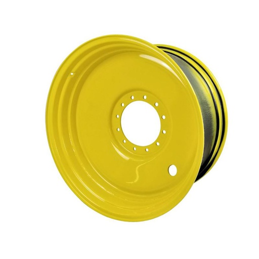 [28441] 18"W x 38"D, John Deere Yellow 12-Hole Formed Plate Sprayer , -3.12" Offset