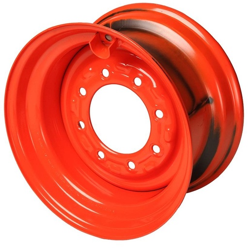 [15360] 8.25"W x 16.5"D, Bobcat Orange 8-Hole Formed Plate