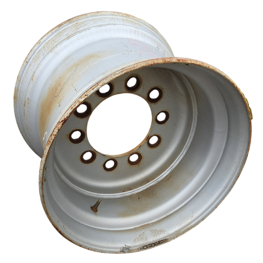 [162254] 16"W x 22.5"D, Case IH Silver Mist 10-Hole Budd Stud Pilot Wheel , -2" Offset