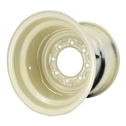 [28179] 14"W x 16.1"D, Off White 8-Hole Implement