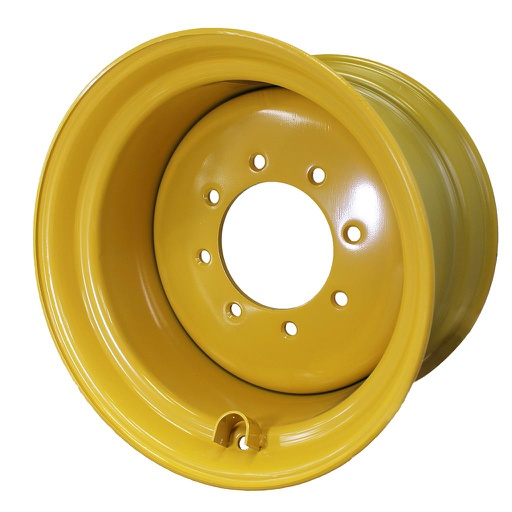 [28228] 10.5"W x 17.5"D, Industrial Yellow  8-Hole Flat Plate , -0.25" Offset