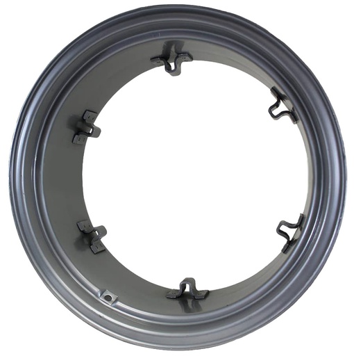[28382] 12"W x 24"D, Case IH Silver Mist 6-Hole Rim, Clamp/Loop Style