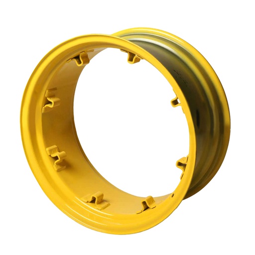 [28384] 12"W x 26"D, John Deere Yellow 8-Hole Rim, Clamp/Loop Style