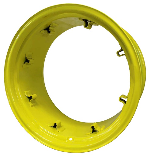 [28385] 15"W x 26"D, John Deere Yellow 8-Hole Rim, Clamp/Loop Style