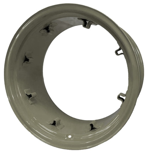 [28386] 15"W x 26"D, Case IH Silver Mist 8-Hole Rim, Clamp/Loop Style