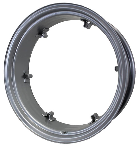 [28389] 9"W x 28"D, Case IH Silver Mist 6-Hole Rim, Clamp/Loop Style