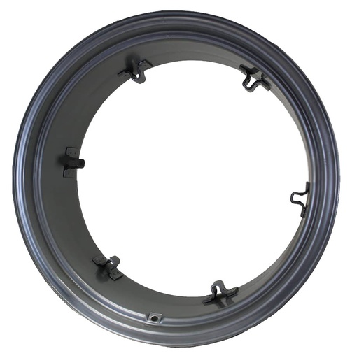 [28399] 12"W x 28"D, Case IH Silver Mist 6-Hole Rim, Clamp/Loop Style