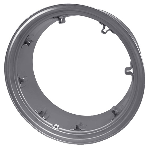 [28404] 12"W x 28"D, Case IH Silver Mist 8-Hole Rim, Clamp/Loop Style