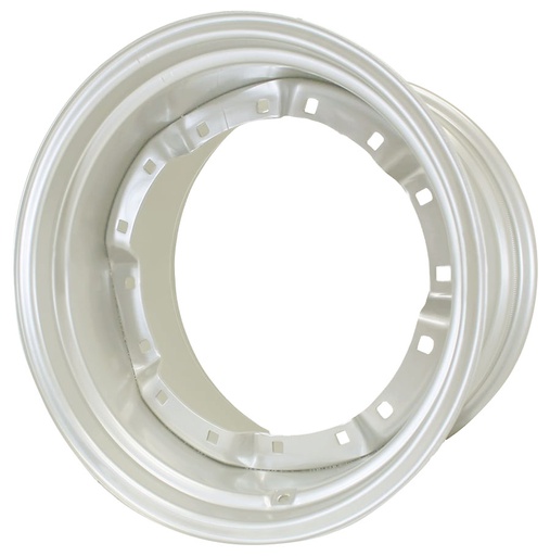 [28502] 12"W x 24"D, Ford / New Holland White 8-Hole Waffle Wheel (Groups of 3 bolts)