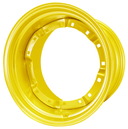 [28508] 15"W x 24"D, John Deere Yellow 8-Hole Waffle Wheel (Groups of 3 bolts)