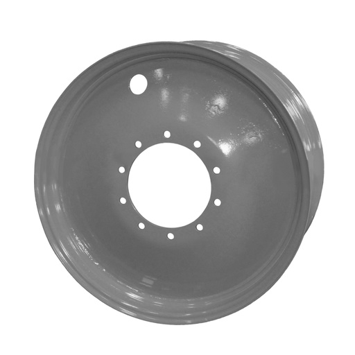 [40069] 16"W x 34"D, Case IH Silver Mist 10-Hole Formed Plate , -7.75" Offset