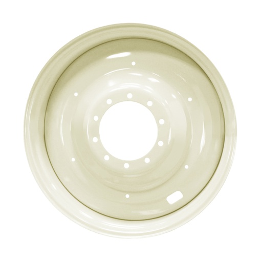 [40101] 16"W x 38"D, Ford / New Holland White 10-Hole Formed Plate , -10.88" Offset