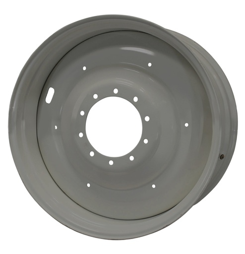 [40127] 18"W x 38"D, Case IH Silver Mist 10-Hole Formed Plate , -6.88" Offset