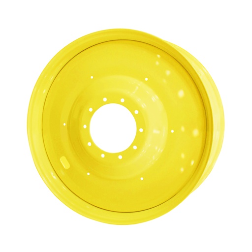 [40240] 16"W x 42"D, John Deere Yellow 10-Hole Formed Plate , -10.88" Offset