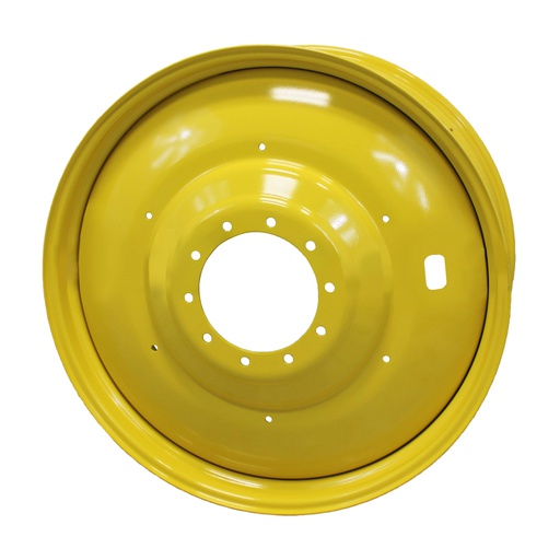 [40292] 18"W x 42"D, John Deere Yellow 10-Hole Formed Plate