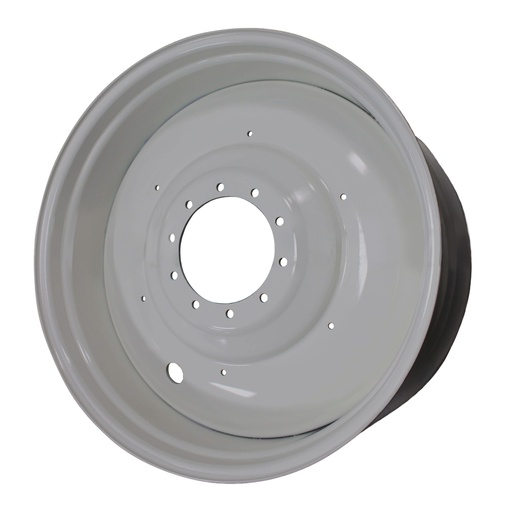 [40312] 20"W x 42"D, Case IH Silver Mist 10-Hole Formed Plate , -9.62" Offset