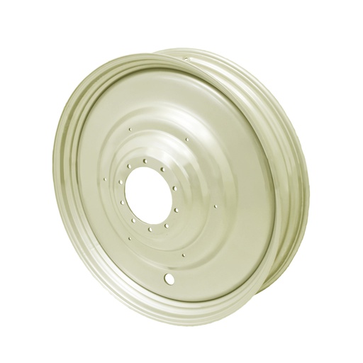 [40555] 10"W x 50"D, Ford / New Holland White 10-Hole Formed Plate , -6.88" Offset