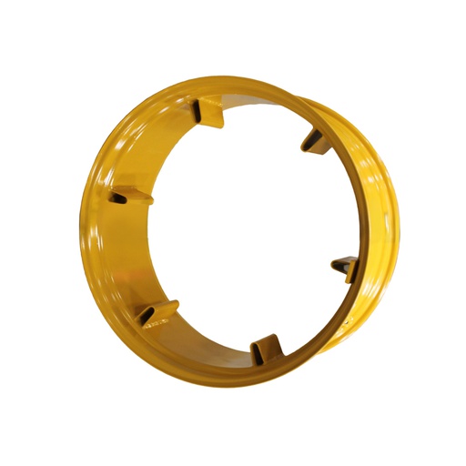 [41402] 18"W x 38"D, Industrial Yellow / Versatile Yellow 6-Hole Rod Style Dual 4WD