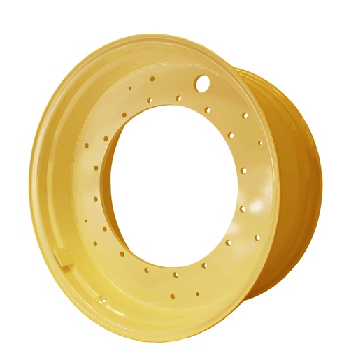 [41466] 18"W x 38"D, Industrial Yellow 16-Hole Rod Style Prime 4WD , 1.62" Offset