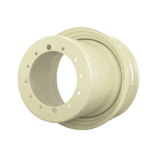 [42058] 15"W x 30"D, Ford / New Holland White 12-Hole FWA Direct Bolt Dual