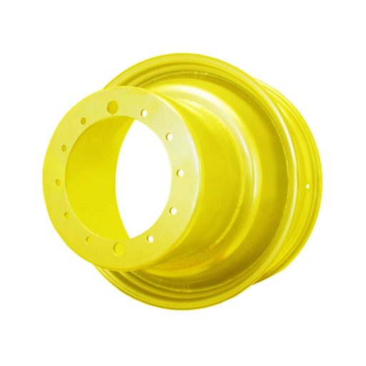 [42128] 15"W x 34"D, John Deere Yellow 12-Hole FWA Direct Bolt Dual