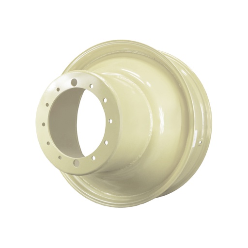 [42155] 12"W x 38"D, Ford / New Holland White 12-Hole FWA Direct Bolt Dual , -22.25" Offset