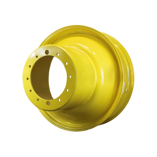[42156] 12"W x 38"D, John Deere Yellow 12-Hole FWA Direct Bolt Dual , -22.25" Offset