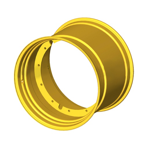 [48103] 28"W x 38"D, John Deere Yellow 12-Hole Stub Disc , 0.25" Offset