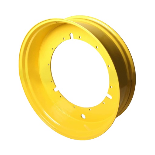 [52958] 13"W x 46"D, John Deere Yellow 12-Hole Stub Disc , -4" Offset