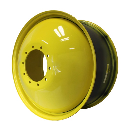 [61958] 18"W x 38"D, John Deere Yellow 10-Hole Dolly Dual-Inside , -15.25" Offset